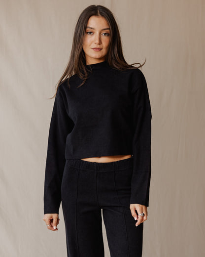 Relaxed Cashmere Set Black