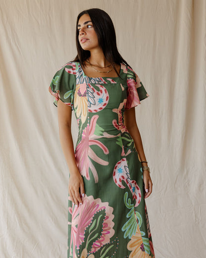 Sundrift Dress In Green