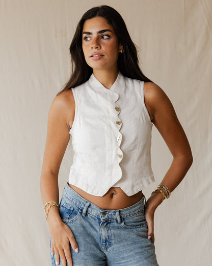 Rooted Off-White Vest