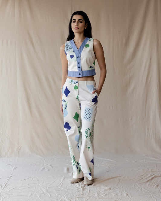 Hearts on Deck Cream Set