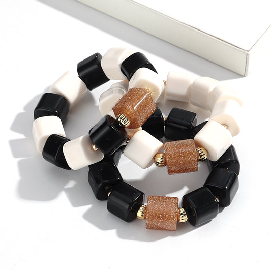 Square Bead Bracelet