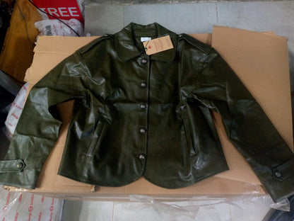 Olive Leather Jacket