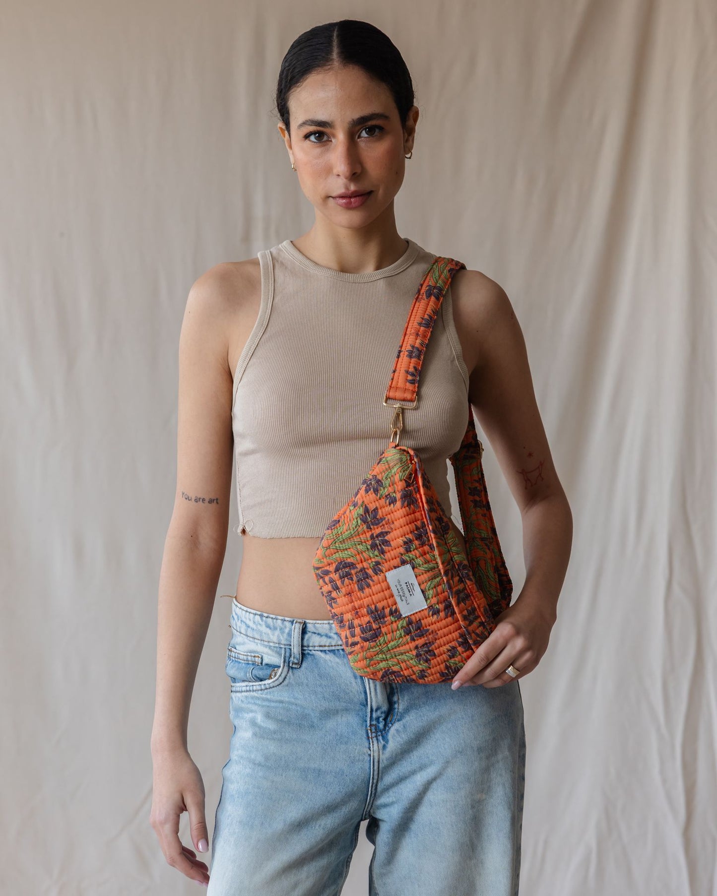 Tangerine Garden Fanny Pack