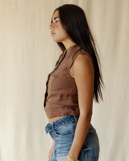 Elna Brown Vest