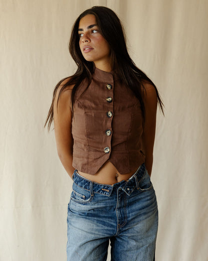 Elna Brown Vest