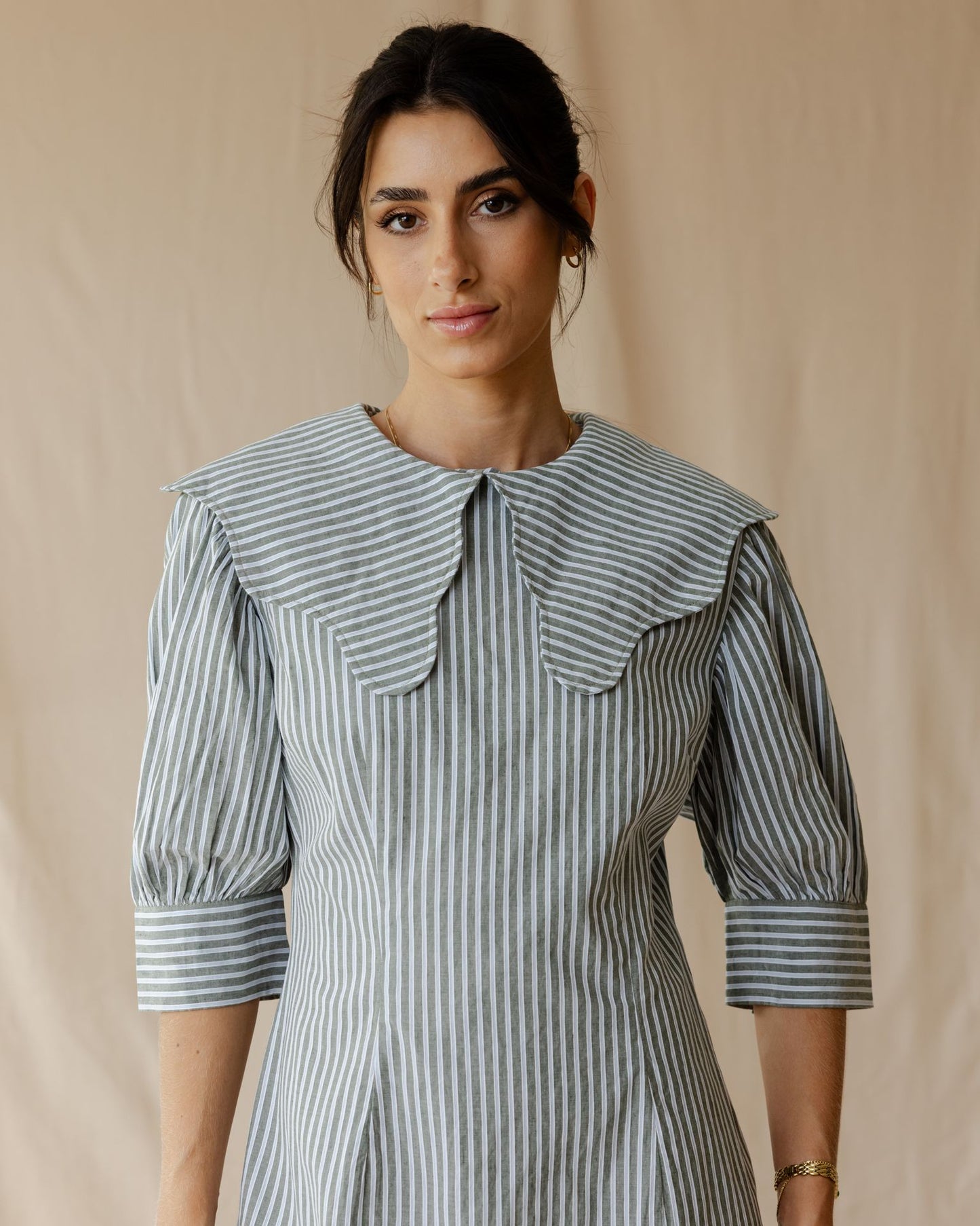 The Petite Poise Sage Green Dress