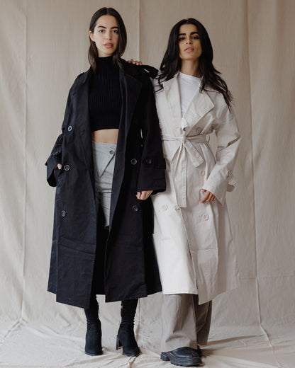 Trench Relax Fit Nero