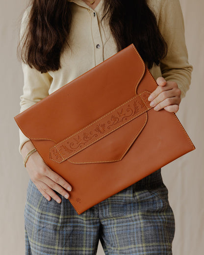 Secret Garden Laptop Sleeve Havane