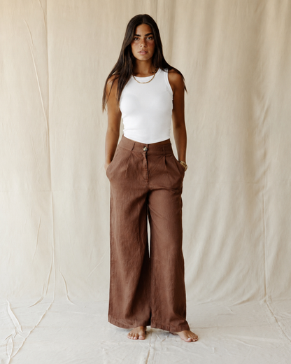 Rooted Brown Pants