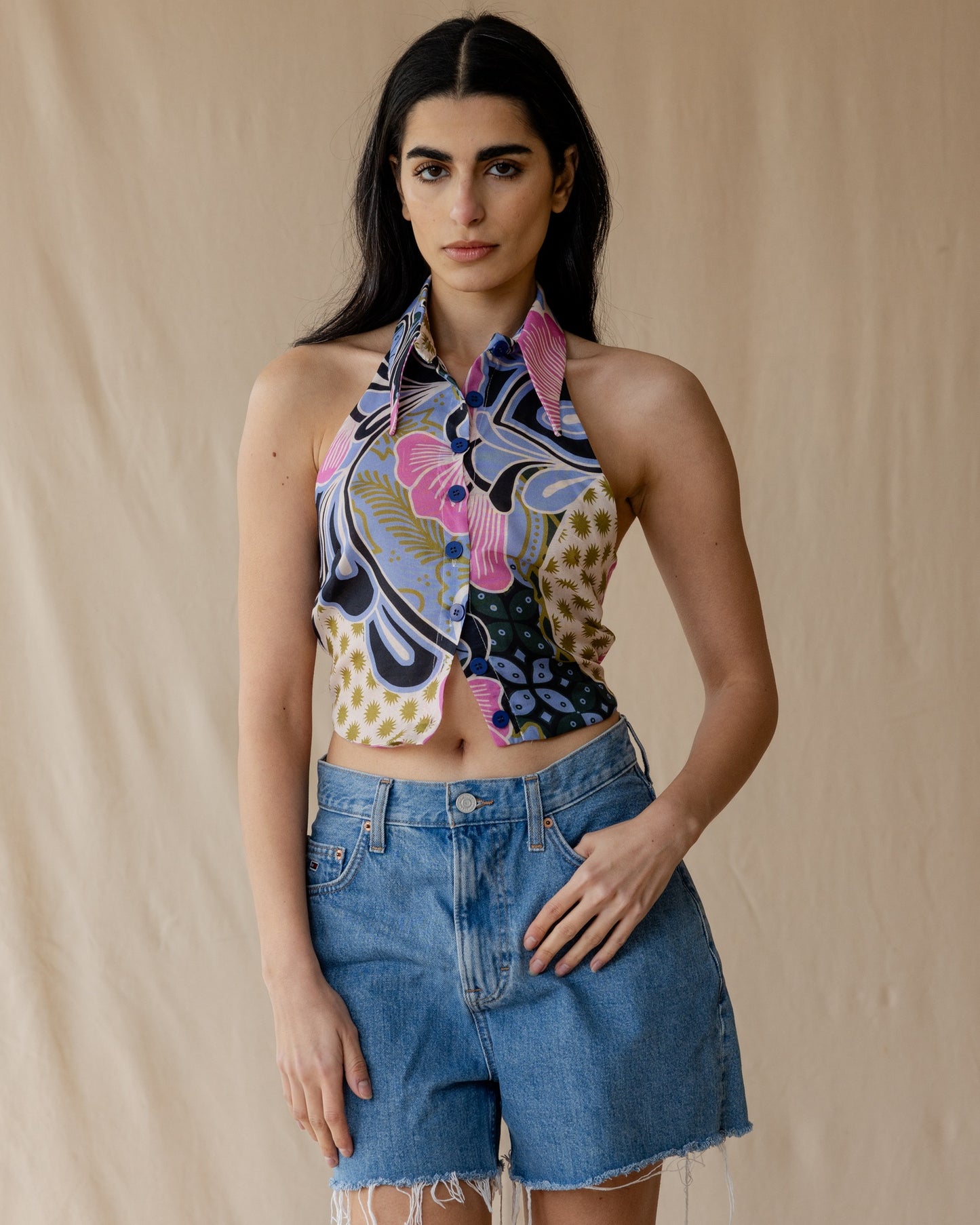 Camisa Patchwork Sky