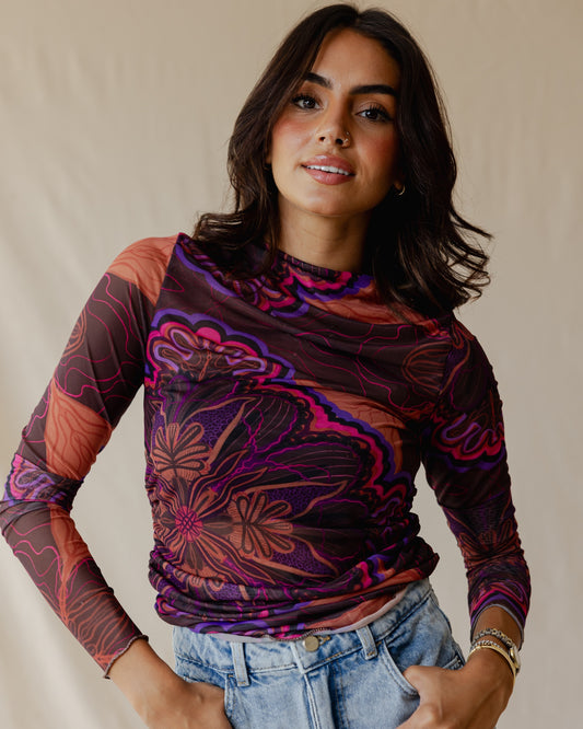 Daydream Bloom Mesh Top