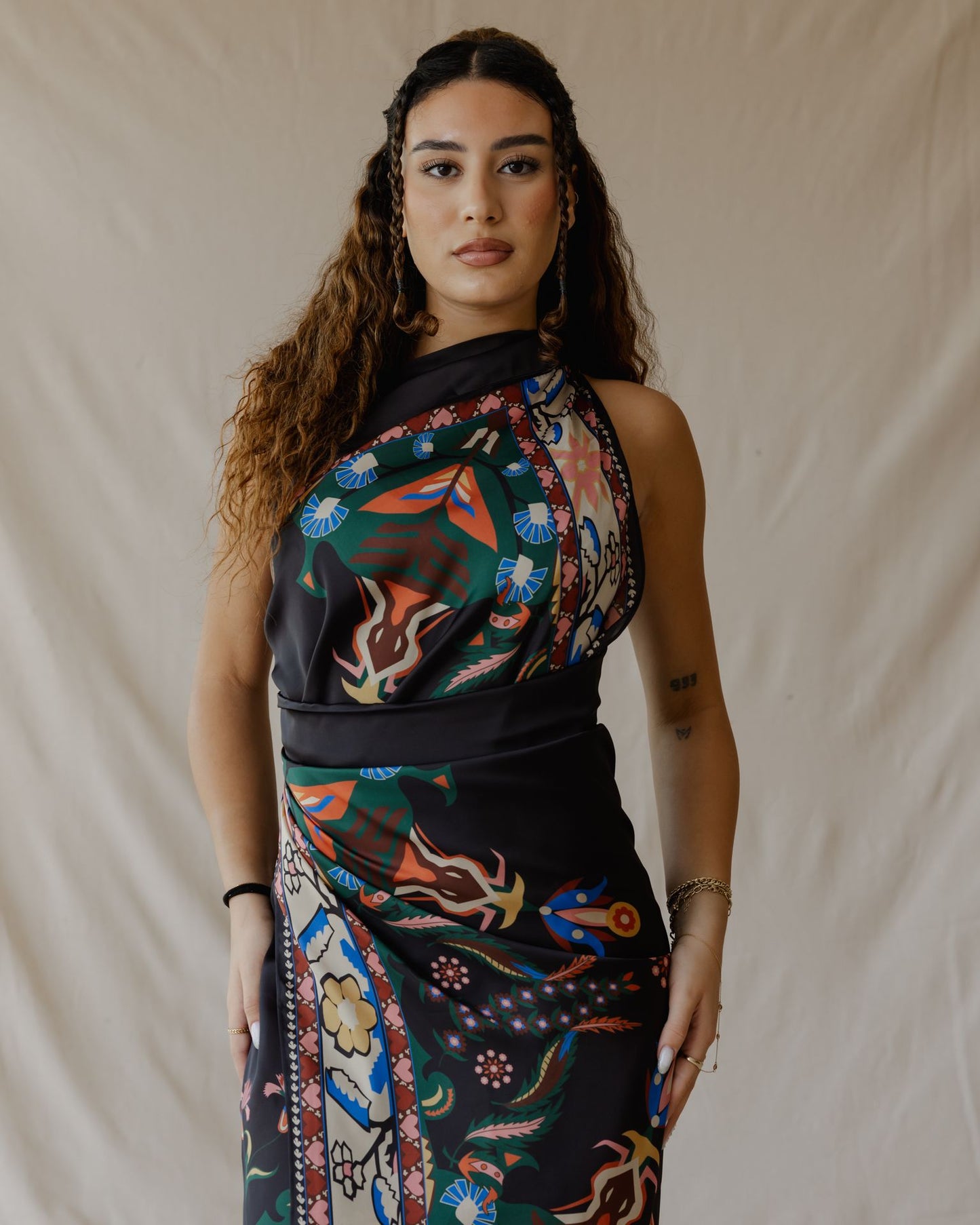 Pareo Tamara Palm negro