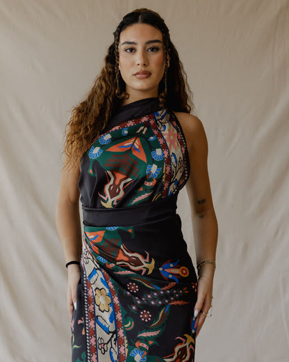 Pareo Tamara Palm negro