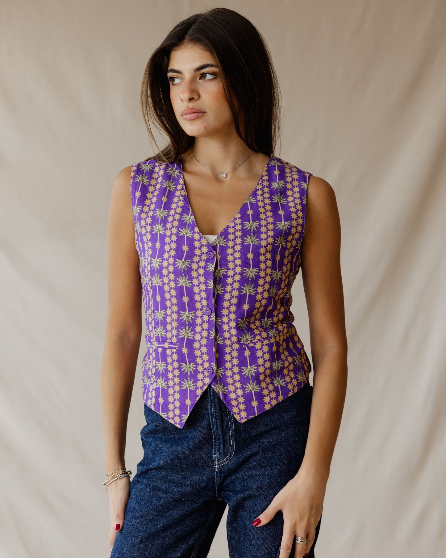 Palms Vest Purple
