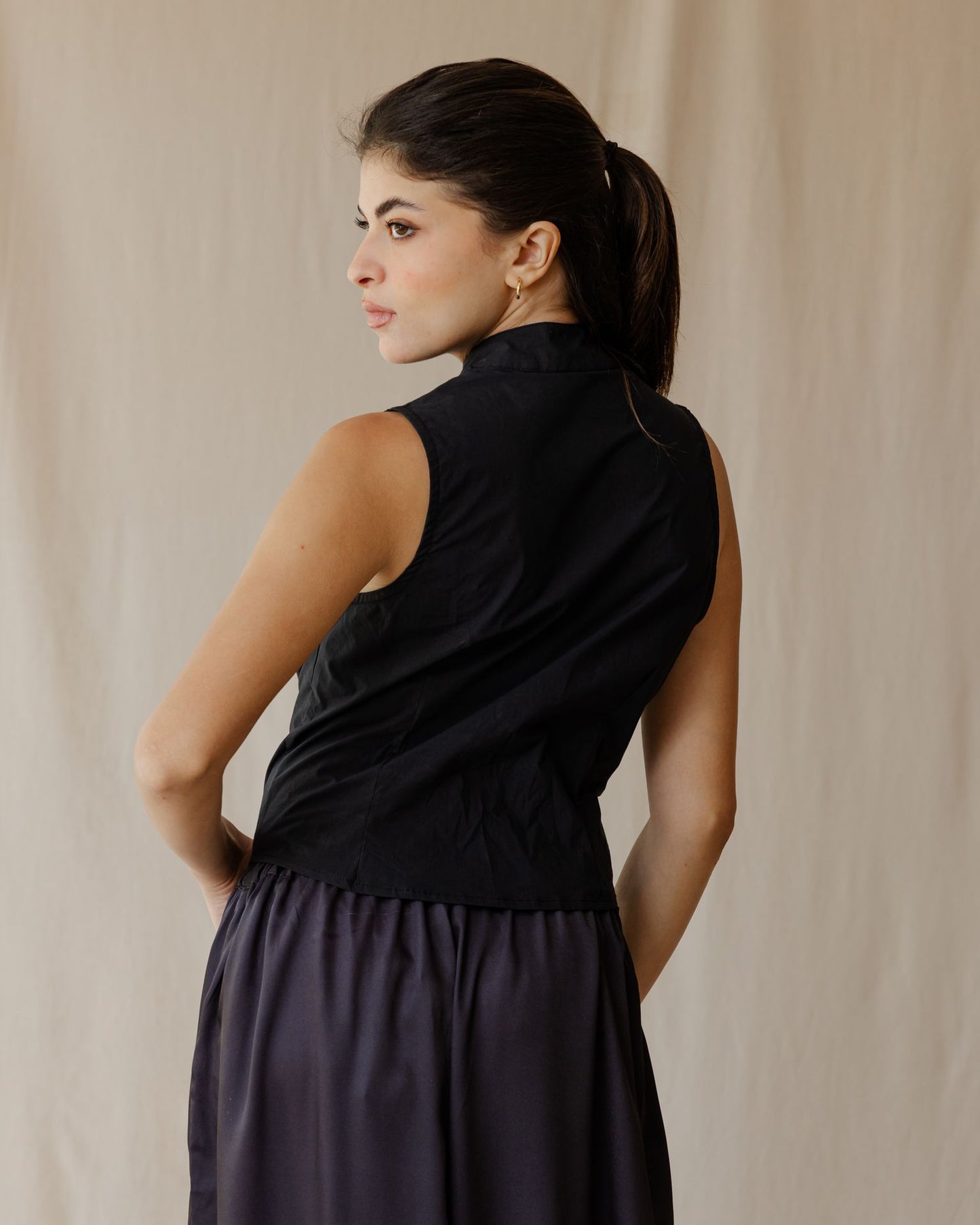 Empress Knot Black Vest