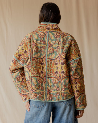 Citrus Courtyard Quilted Jacket