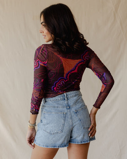 Daydream Bloom Mesh Top