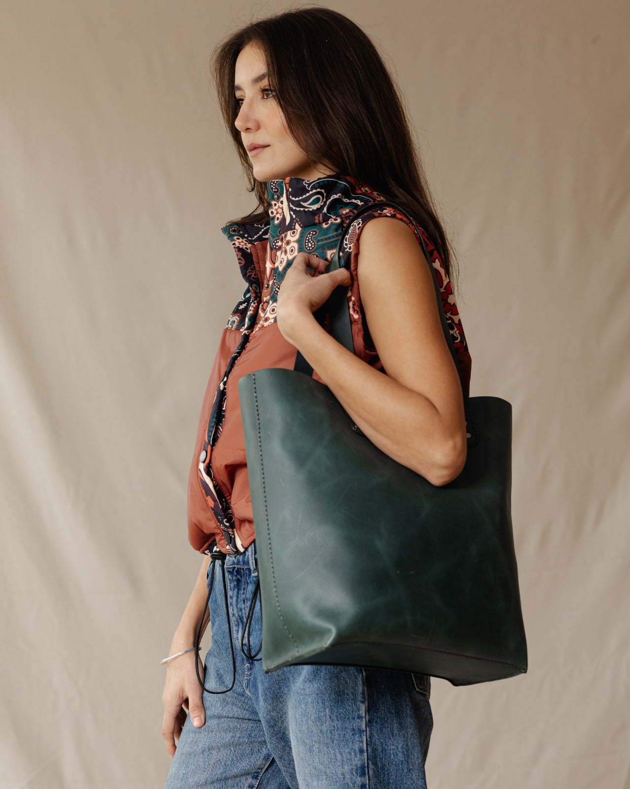 Le sac fourre-tout classique et authentique vert