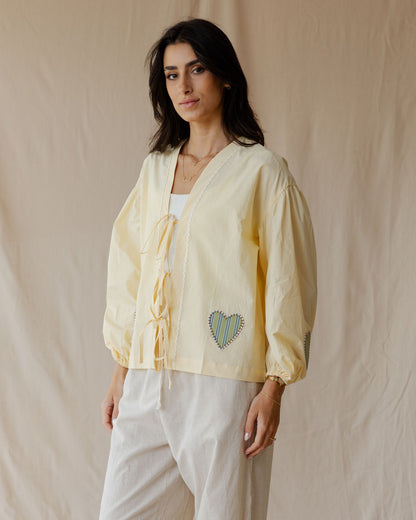 Heartstrings Yellow Blouse