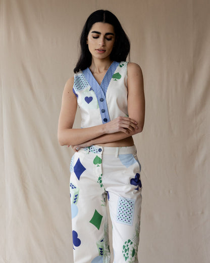 Hearts on Deck Cream Set