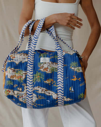 Sunduness Blue Duffle Bag