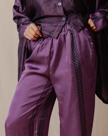 Líneas geométricas Cape Set Purple