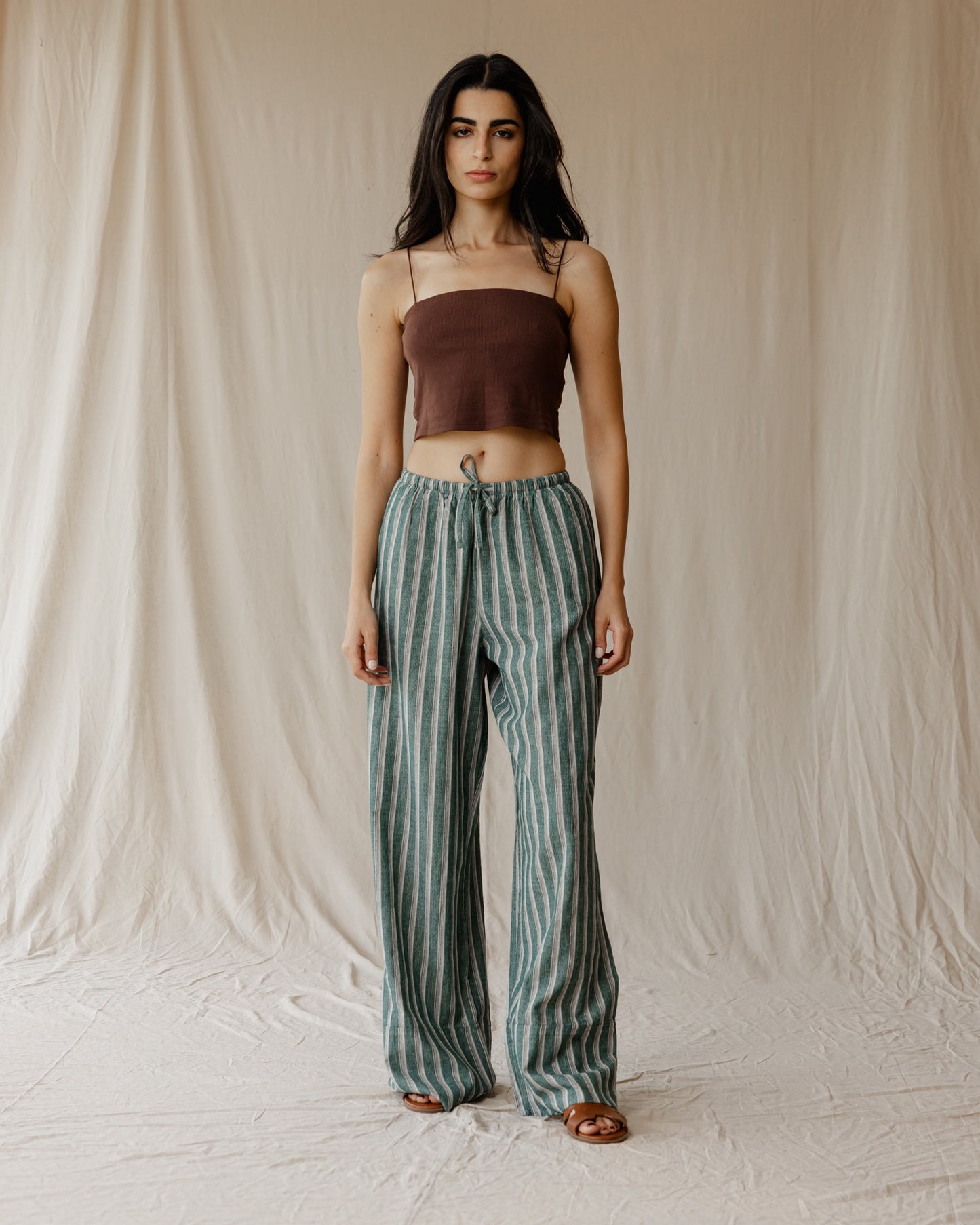 Pantalones Linen Moss Drift