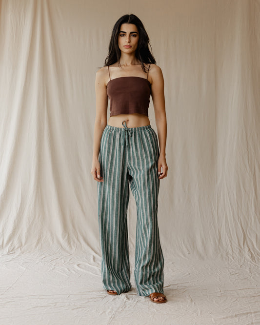 Pantalones Linen Moss Drift