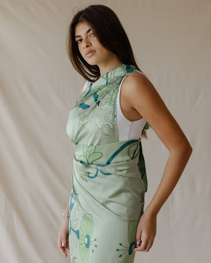 Pareo de pétalos de menta