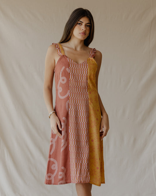 Vestido de festa Terra Patch