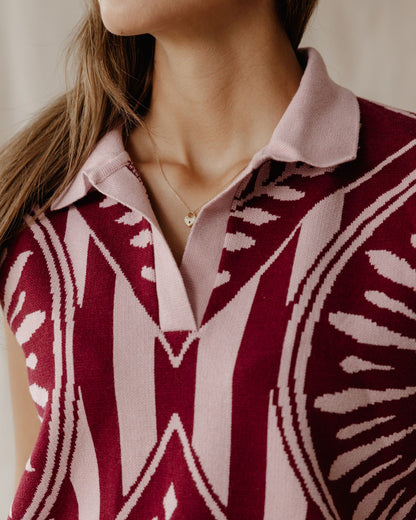 Rosewood Knit Vest