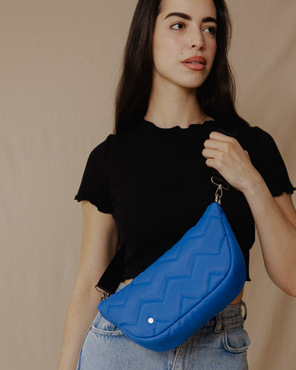 Saco de Sling Acolchoado Azul