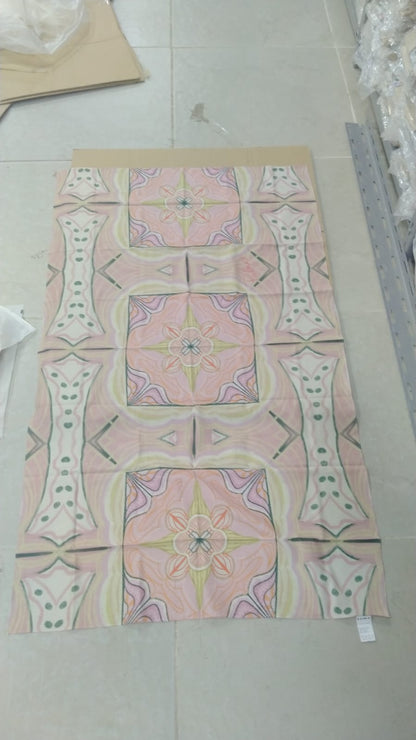 Blush Mosaic Voile Wrap
