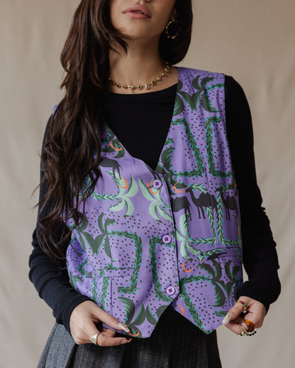 Camel Maze Weste Lila