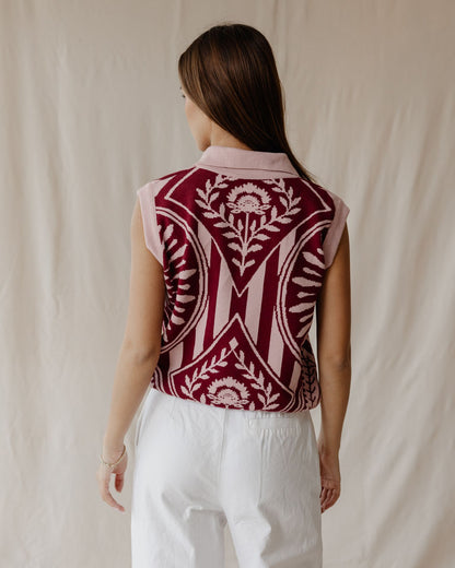 Rosewood Knit Vest