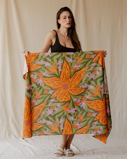 Botanical Garden Voile Wrap
