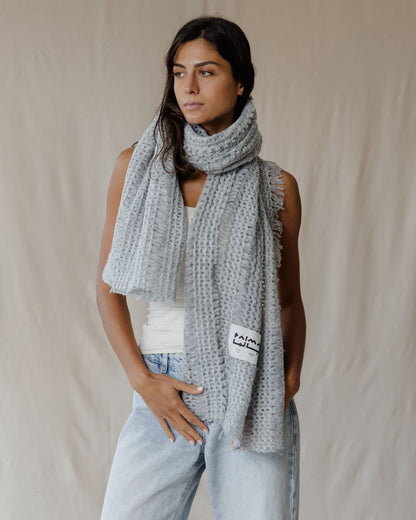 The Baby Blue Crochet Scarf