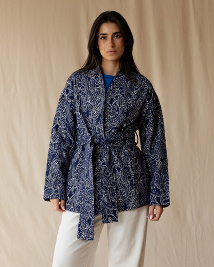 Royal Blue Paisley Jacket