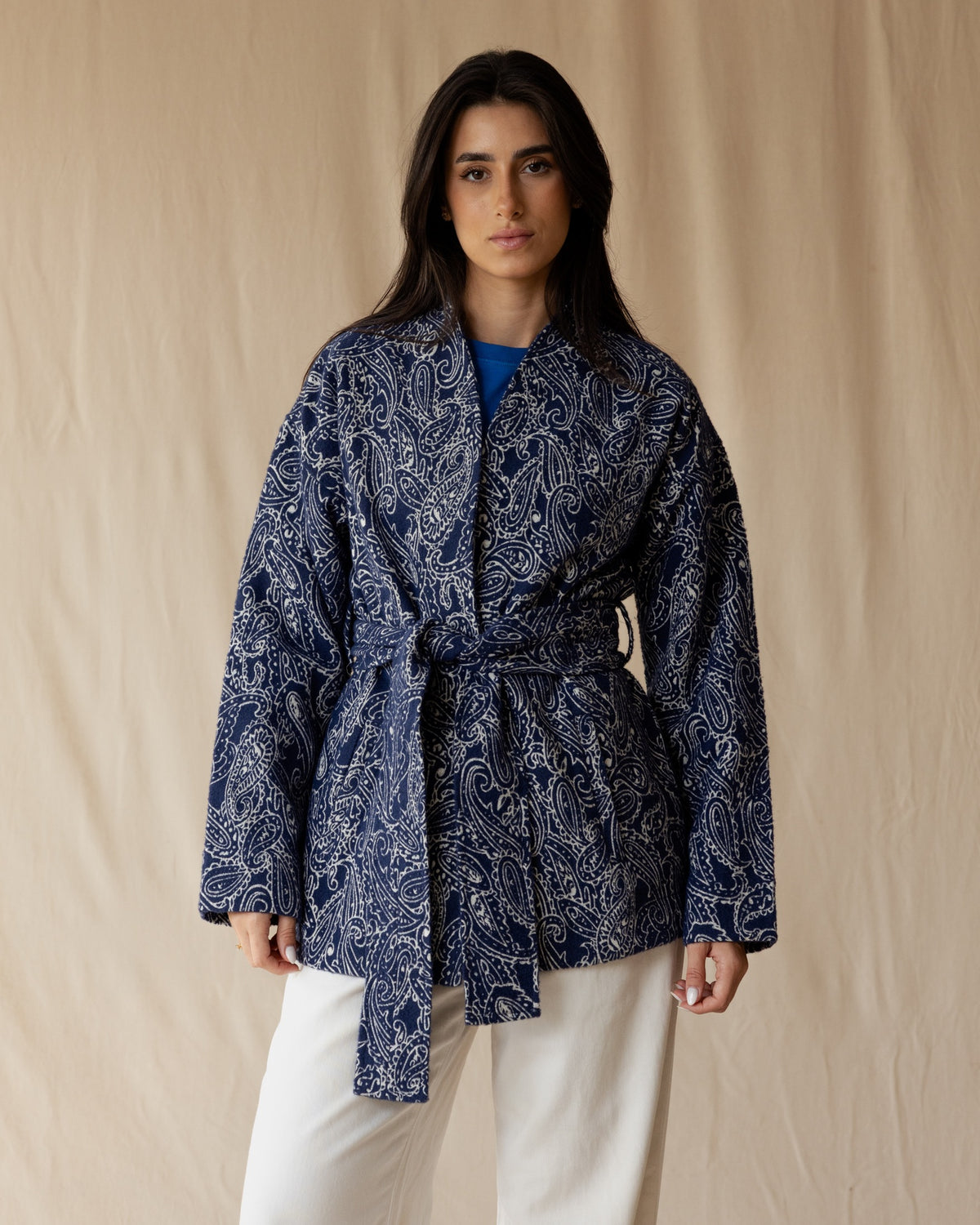 Royal Blue Paisley Jacket