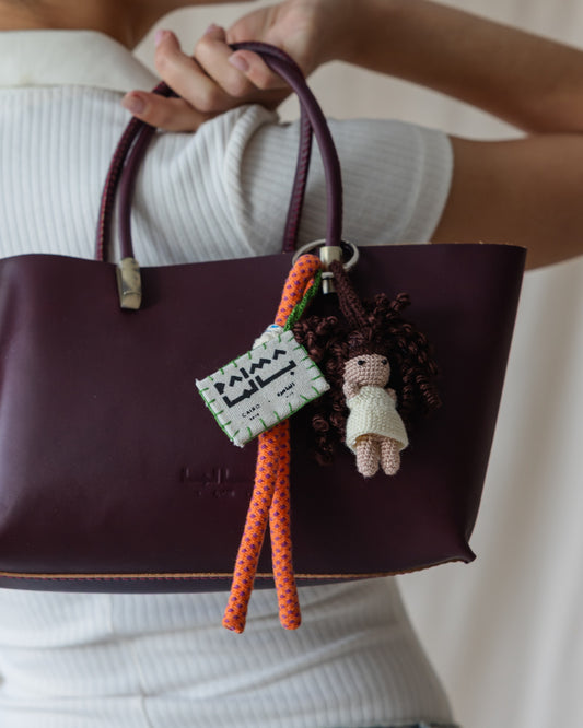 Llavero Muñeca Mini Crochet