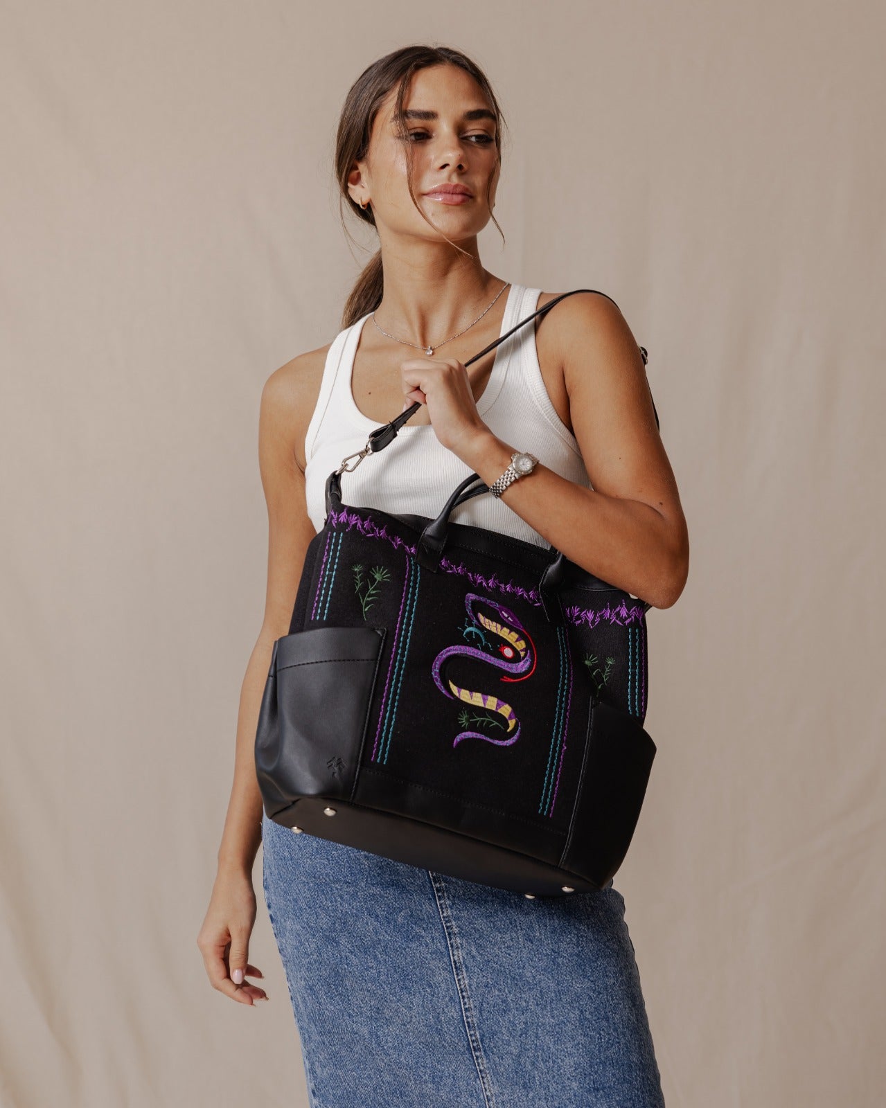Wild Serpent City Sac Noir