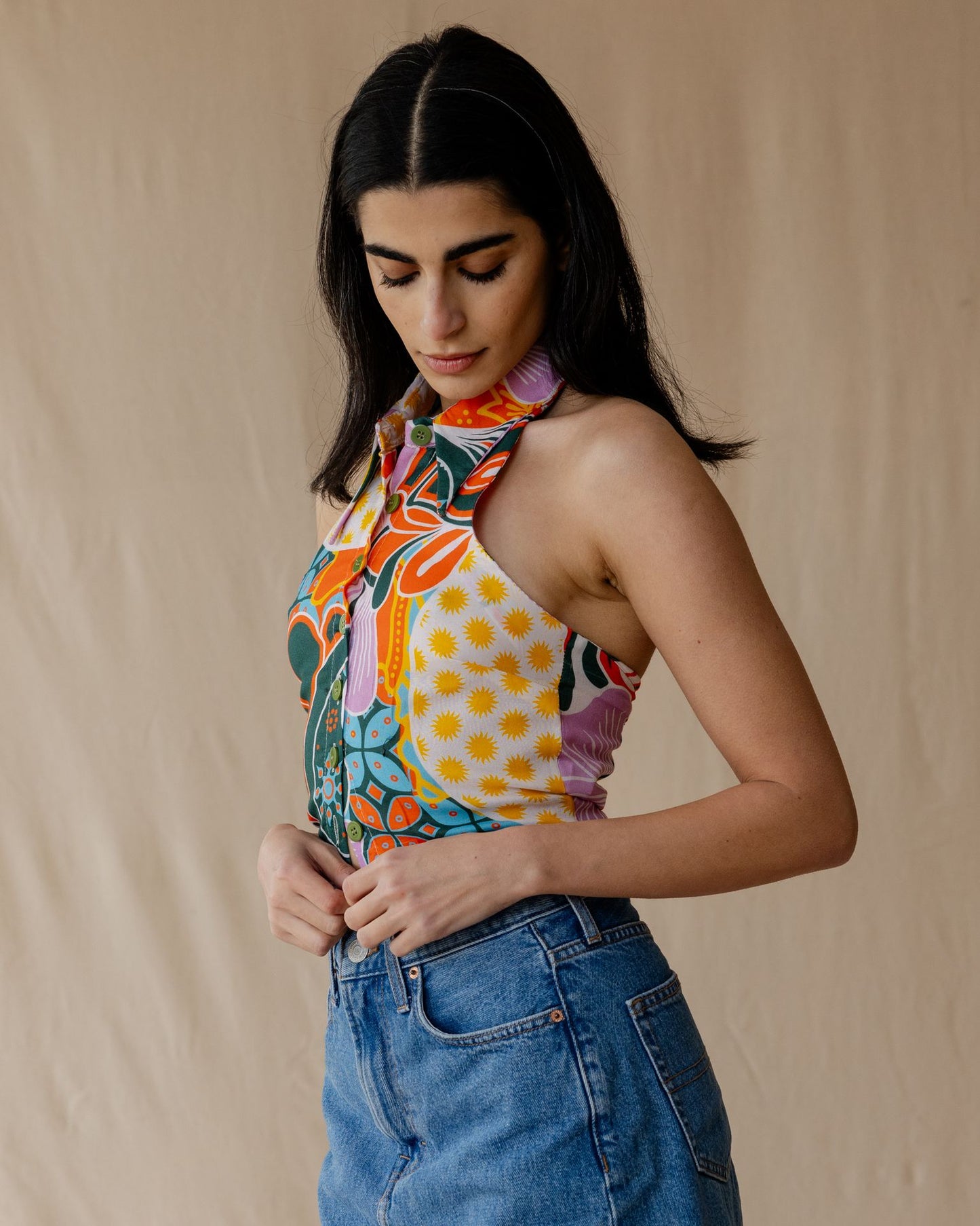 Camisa Patchwork Terra