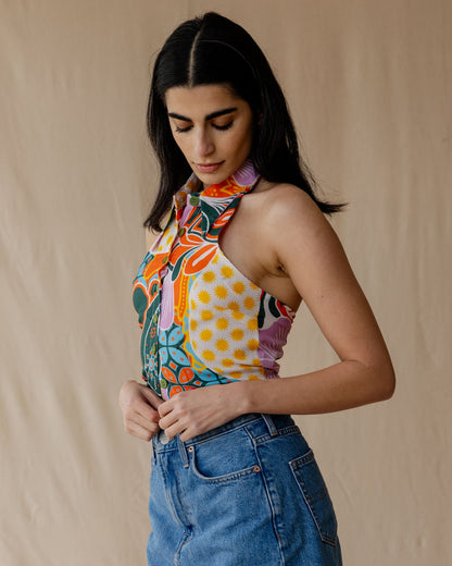 Camisa Patchwork Terra