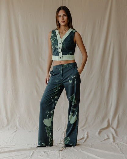 Hearts on Deck Olive Green Set