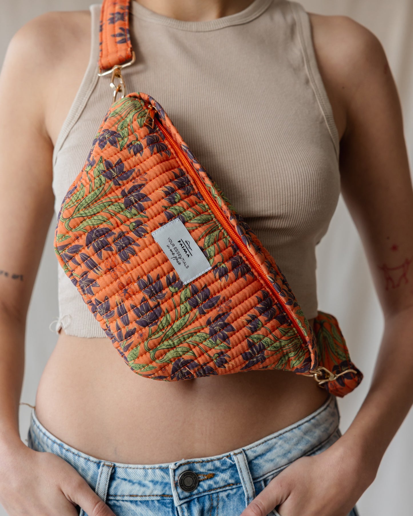 Tangerine Garden Fanny Pack