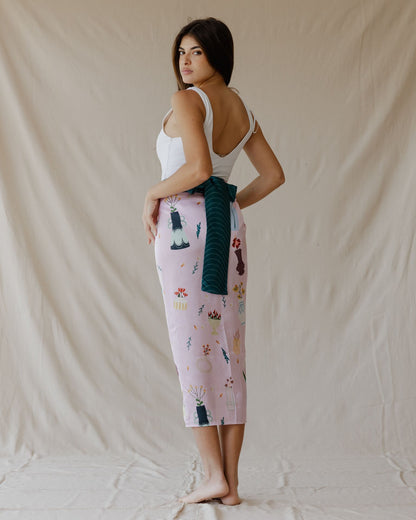 Botanical Daydream Sarong Rosa