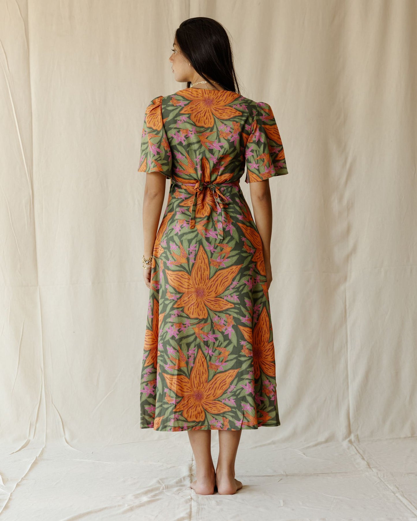 Botanical Garden Dress In Green