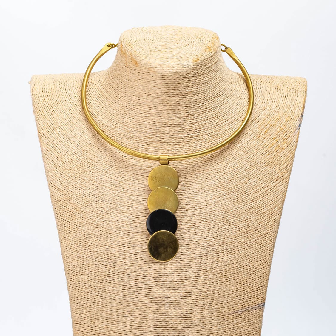 Enamel Brass Choker Black