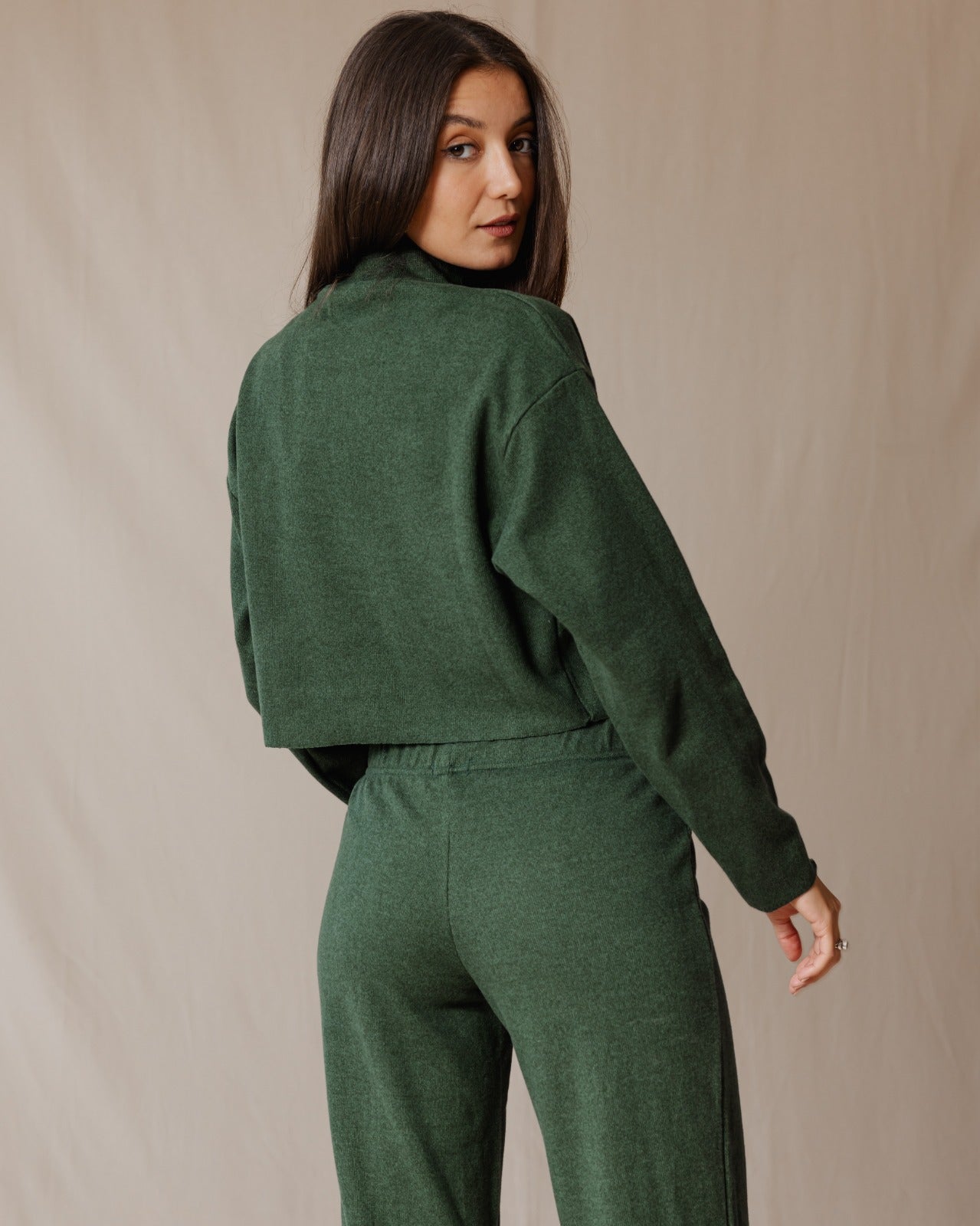 Completo Relaxed Cashmere Verde Oliva