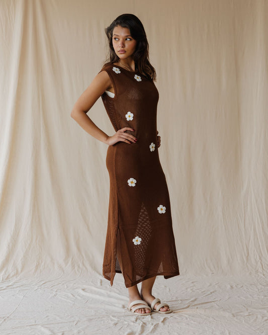 Abito marrone Daisy Drift